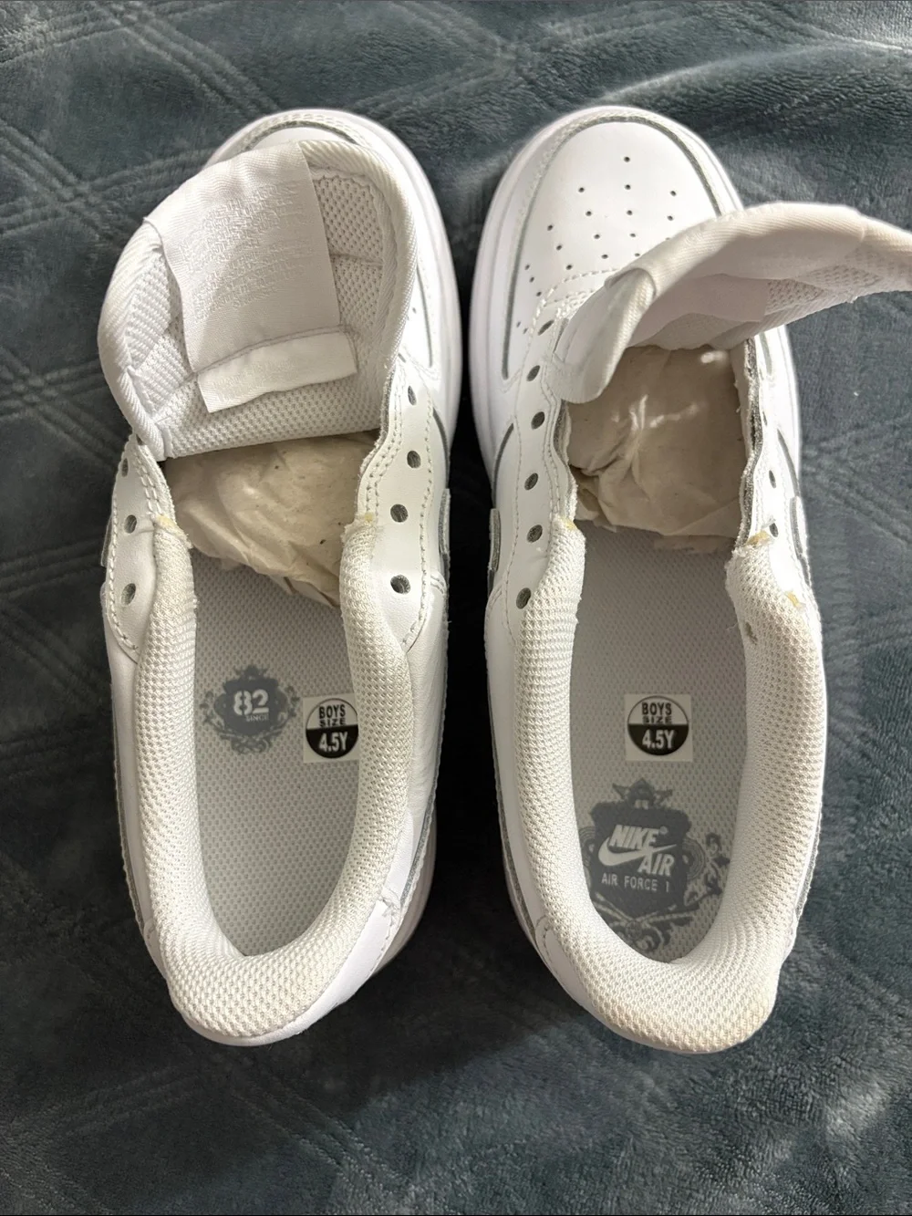 Nike White Low-Top Leather Sneakers